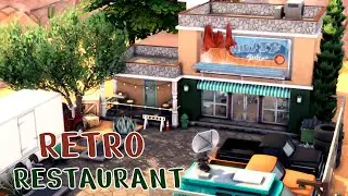 Ретро ресторан Симс 4🌻🌴Retro restaurant The Sims 4 |Строительство | NO CC