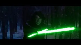 Rey and Finn vs Kylo Ren Green Lightsaber