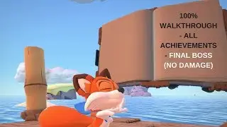 Super Lucky's Tale - Gilly Island - 100% Walkthrough - All Achievements - Final Boss (No Damage)