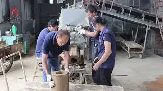 The process of making the clay furnace core
