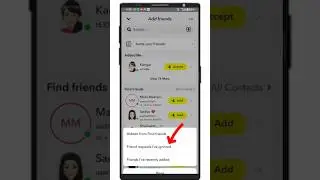 How to get back a removed friend on Snapchat🥶 //Snapchat remove friend kaise wapas laye💜💫#shorts
