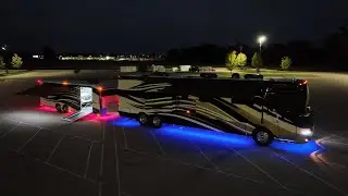 Stunning Aerial Drone Showcase of Motorcoach and ATC Trailer! 🚐✨