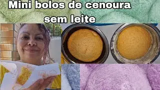 MINI BOLO DE CENOURA SEM LEITE