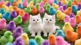 Catch Color Chicken, Cute Chicken, Duck, Rainbow Chicken, Rabbit, Cute Animals