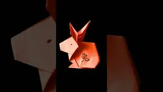 How to Make The Perfect Origami Paper RABBIT Tutorial - Easy Steps to get Beautiful Bunny #shorts