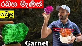 මේ තරං මැණික් ගොඩක් රබහ පවුලට අයිතියි - Garnet Gemstone