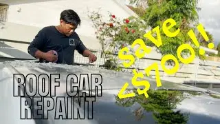 How to repaint car roof?