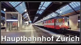 Verschiedene Züge beim Hauptbahnhof Zürich, Stadt Zürich, Schweiz 2022