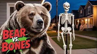 Bears vs Halloween Decorations | Unexpected Wildlife Encounters
