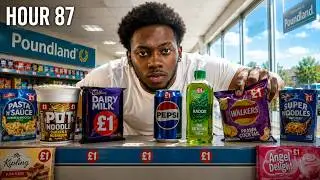 I Survived On ONLY POUNDLAND Food For 100 Hours!