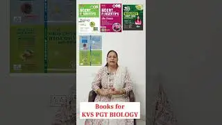 Book list for KVS PGT BIOLOGY #kvspgtbiology