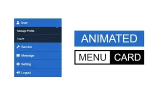 Awesome Animated Menu Card using HTML and CSS | Webcoder