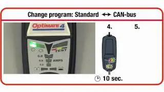Standard to CAN-bus program change : OptiMate 4 Dual Program