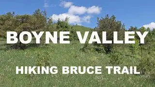 HIKING BRUCE TRAIL IN BOYNE VALLEY PROVINCIAL PARK.