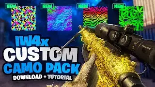 HOW TO MAKE A CUSTOM CAMO FOR IW4X! (Custom Camo Pack Download & Tutorial!)