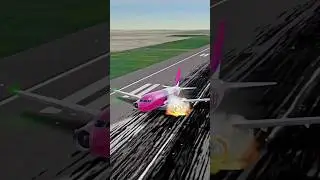 Wizz Air A320 Belly Landing #aviation #a320 #avgeek #flightsimulator #landing #plane #crash #rfs