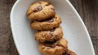 बिना अंडे की चॉकलेट चिप कुकीज। Eggless chocolate chip cookies recipe 👌