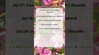July Events Western Burbs
