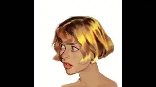 Golden Light. Portrait Speedpaint in Clip Studio Paint