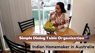 Cleaning-Small Dining Table Setup & Organization | Easy Home Decor l Desi Homemaker 