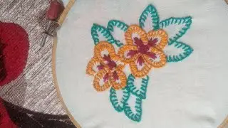 Buttonknot stitch | hand embroidery bold outline | how to buttonhole stitch | french knot buttons