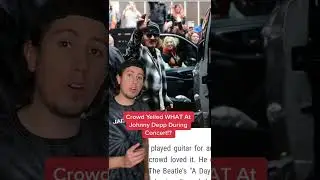 Crowd Yelled WHAT At Johnny Depp At Concert!? #shorts