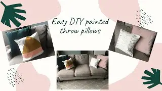 DIY hand painted pillows!
