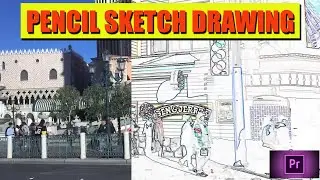 Pencil sketch drawing fineart effect in premiere pro