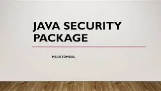 Java Security Package
