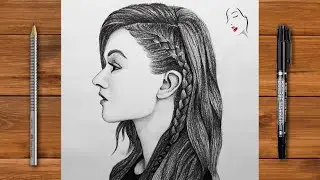 How to Draw Side Face of Girl for Beginners | Easy Way to Draw a Girl Face | Pencil Sketch | Drawing