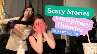 I Dyed My Sister&rsquo;s Hair With NO Experience While Reading Scary Stories 😭🎨