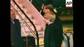 UK: PRINCE CHARLES & PRINCE HARRY LEAVE FOR SOUTH AFRICA TOUR