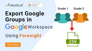 Export Google Groups in Google Workspace using xFanatical Foresight