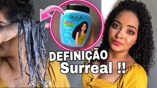 ARRISQUEI E TESTEI O CREME SKALA MAIS CACHOS NA *Transição Capilar * 😱