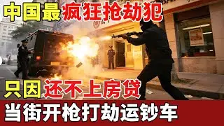 只因还不上房贷，就让丈夫去抢银行！中国最疯狂抢劫犯，当街开枪打劫运钞车，一人扛走百万现金【民间大案】