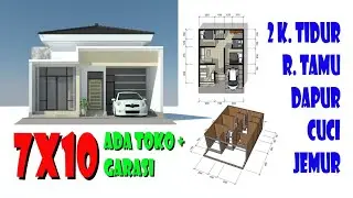 Rumah minimalis 7x10, ada toko