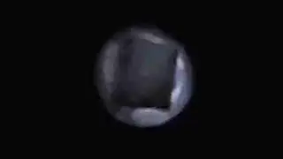 Cube Inside of Transparent Sphere UFO - stabilized