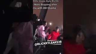 Buba100x stops kyle Richh from notti bopping 👀💯 #buba100x #kylerichh  #drillscene #shorts