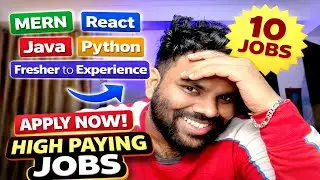 10 Latest IT Jobs &ndash; MERN, React, Java, Python | Quick Apply | Fresher to Experienced