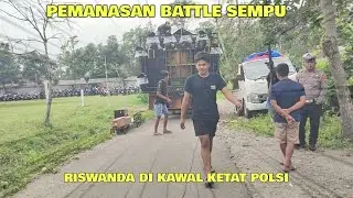 Riswanda Mahardika cek sound pemanasan battle sempu di kawal pakpol