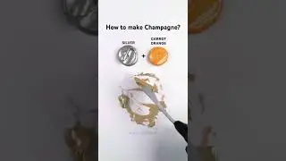 How to make Champagne? #colormixing #mixing