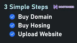 How to Buy Website Domain & Upload Your Website | hostinger.com