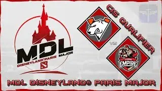 Virtus.Pro vs Team Empire / MDL Disneyland&reg; Paris Major / Eu Closed Qualifier / Dota 2 Live
