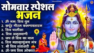 सोमवार भक्ति भजन : ॐ नमः शिवाय, शिव अमृतवाणी, महामृत्युंजय मंत्र, शिव चालीसा, ॐ जय शिव ओंकारा