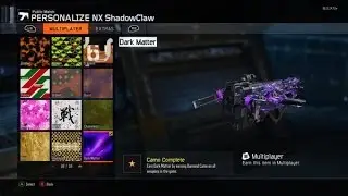 Call of Duty Black Ops 3 DARK MATTER NXSHADOWCLAW w/onlinedude01