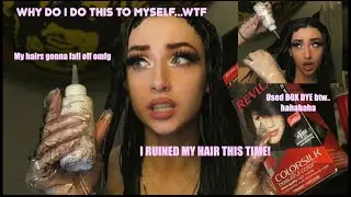 I DYED MY HAIR AGAIN..permanent black box dye.. omg