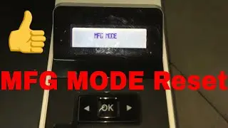 How to reset MFG MODE HP LaserJet Pro M404dn M405 series