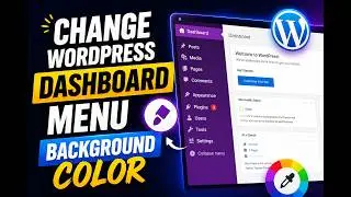 How to change wordpress website dashboard menu background color