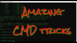 Amazing CMD tricks | Command Prompt