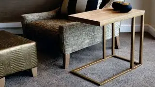 Side table | coffee table gold color(@fabrication 5 star)